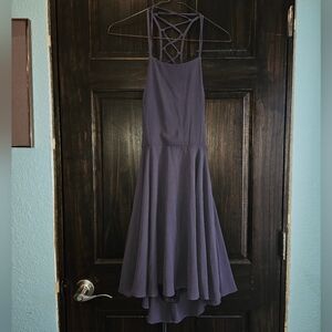 Lulu's Lace Up Skater Dress